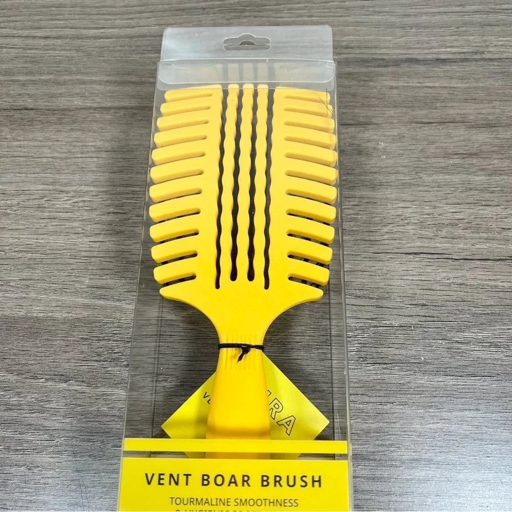 Cocco Yellow Aura Vent Boar Bristle Hair Brush
